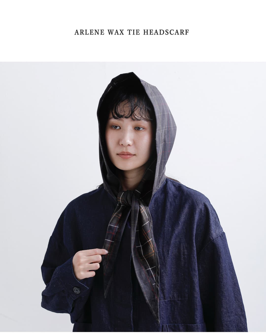 Barbourアーリーン ワックス タイ ヘッド スカーフ ARLENE WAX TIE HEADSCARF