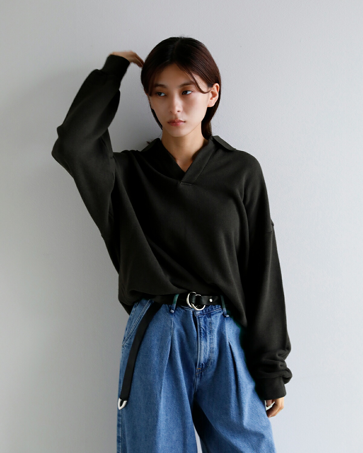 GREYCHORD(グレーコード)コットン スキッパーカラー 長袖 カットソー OSLO lagc02806  秋冬