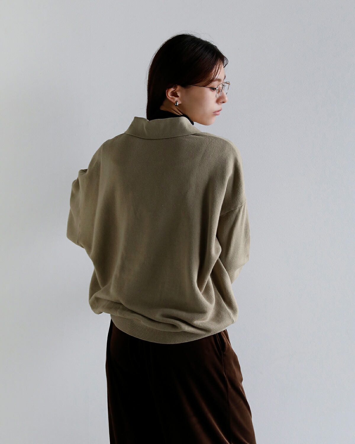 GREYCHORD(グレーコード)コットン スキッパーカラー 長袖 カットソー OSLO lagc02806  秋冬