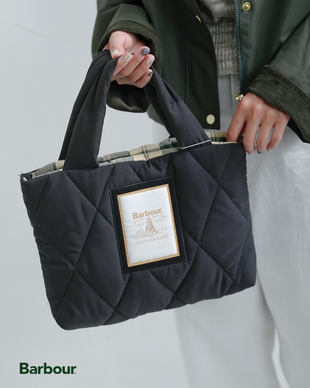 NEW]Barbour バブアー マライア ミニ キルティング トート バッグ