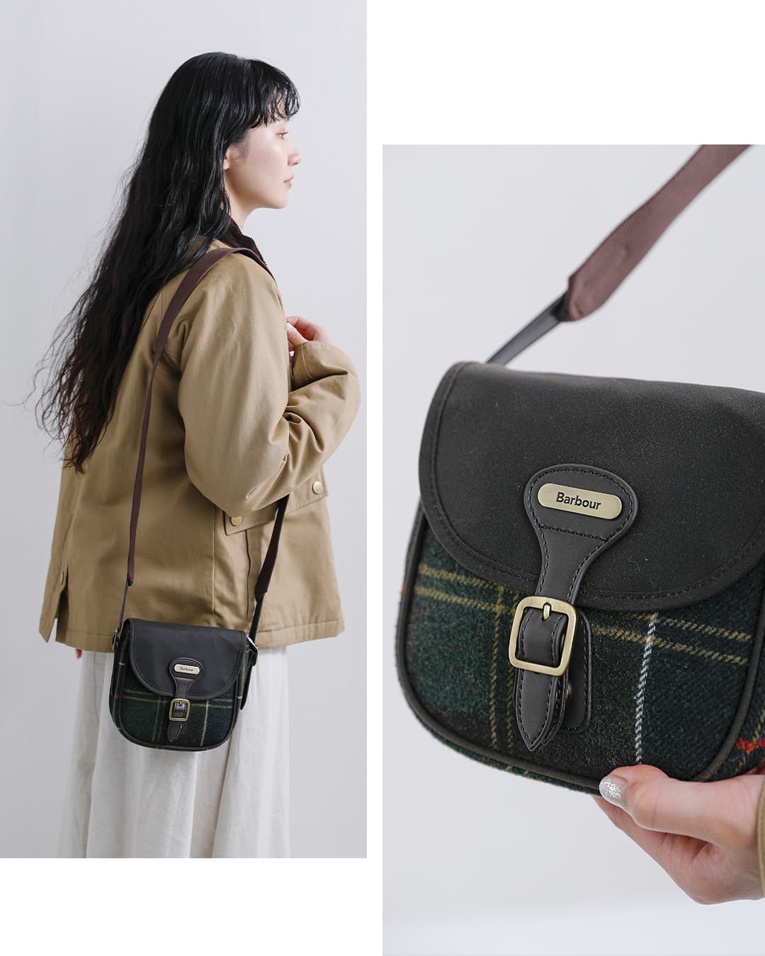 Barbour(バブアー)ホイットリー タータン ミニ クロスボディー バッグ WHITLEY TARTAN MINI CROSSBODY BAG lba0544