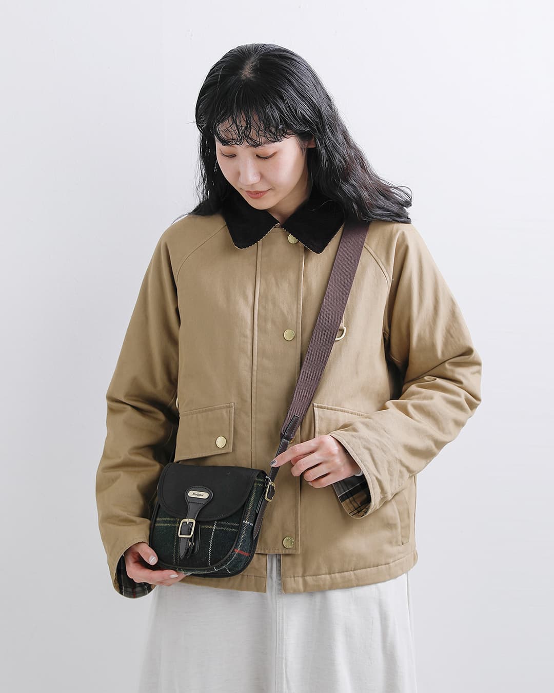 Barbour(バブアー)ホイットリー タータン ミニ クロスボディー バッグ WHITLEY TARTAN MINI CROSSBODY BAG lba0544