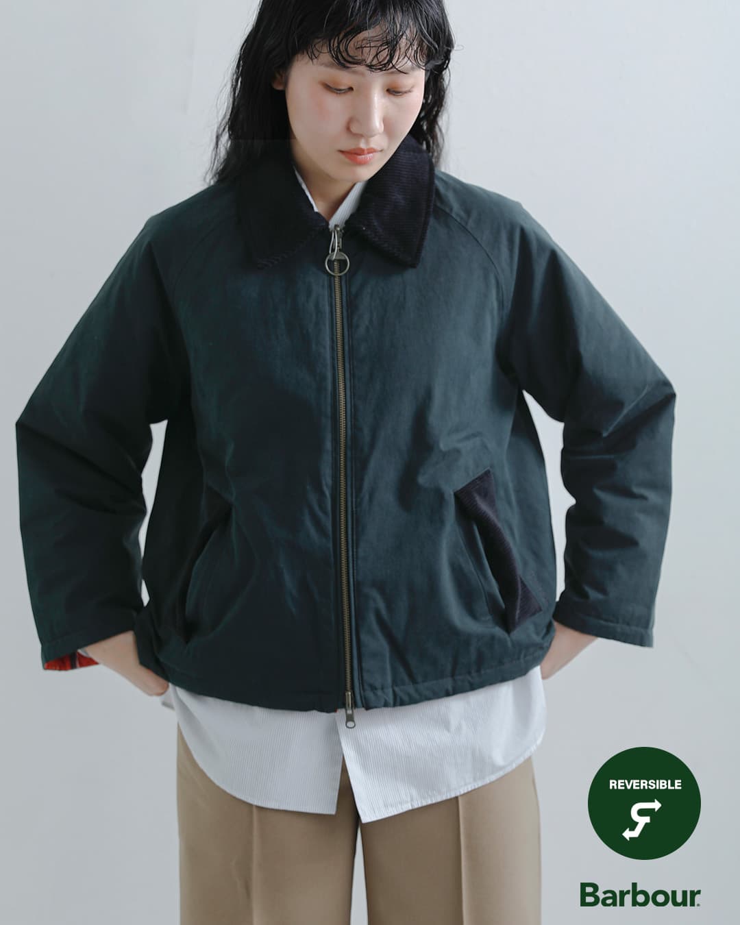 Barbourドーン リバーシブル カジュアル ジャケット DAWN REVERSIBLE CASUAL JACKET lca0415
