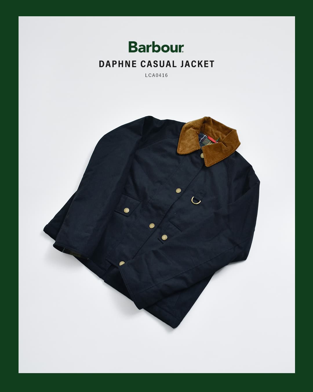 Barbourダフネ カジュアル ジャケット DAPHNE CASUAL JACKET lca0416