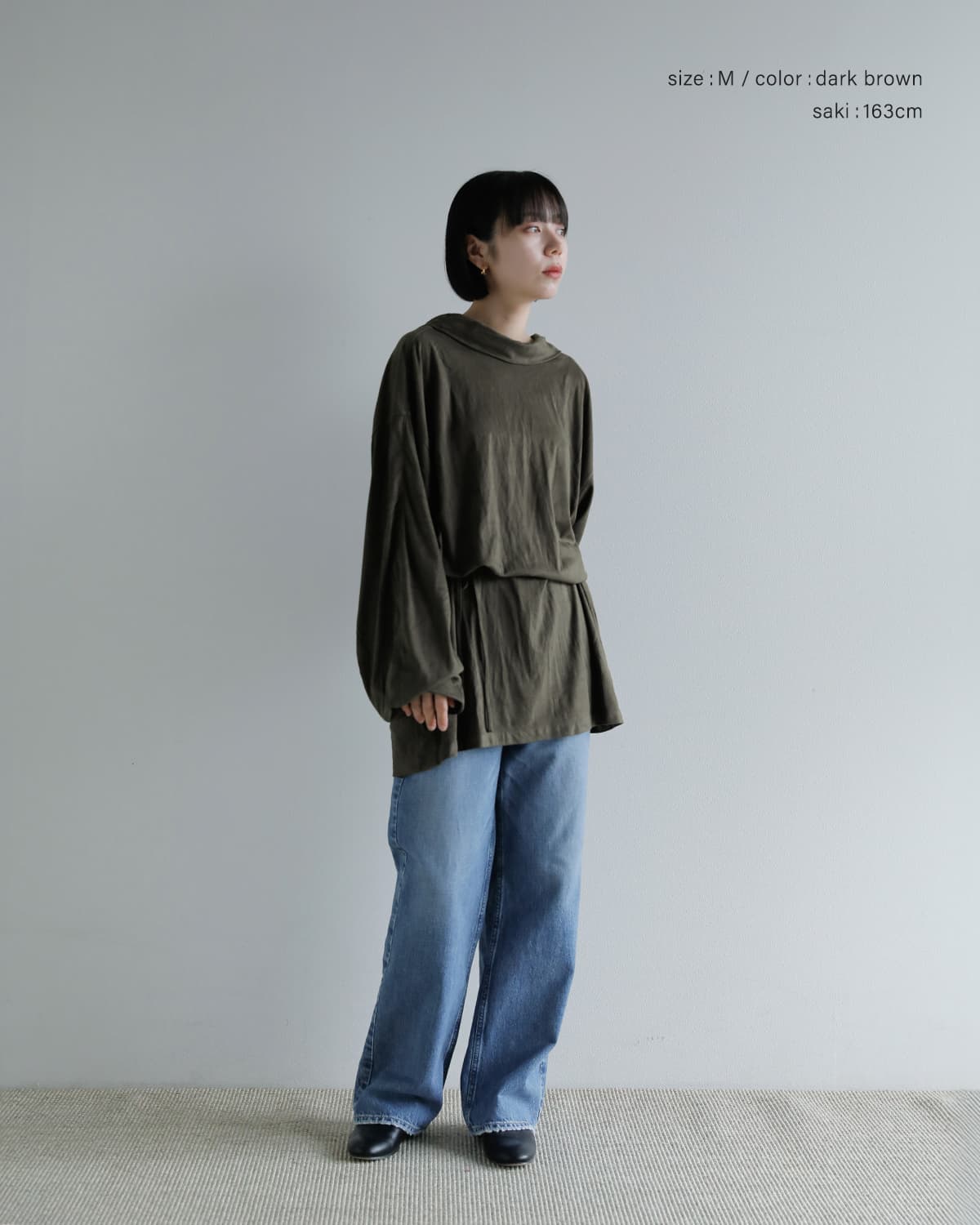 Studio Doe(スタジオドー)フェイクスエードレザー ドレス Faux Suede Leather Dress ld-259odr18