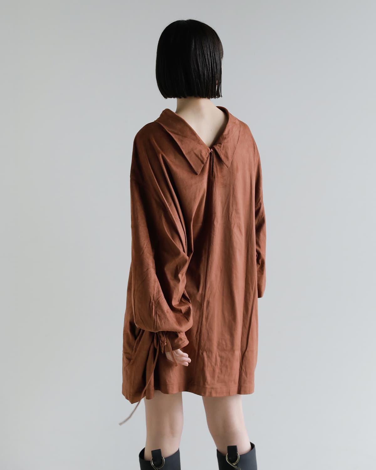 Studio Doe(スタジオドー)フェイクスエードレザー ドレス Faux Suede Leather Dress ld-259odr18