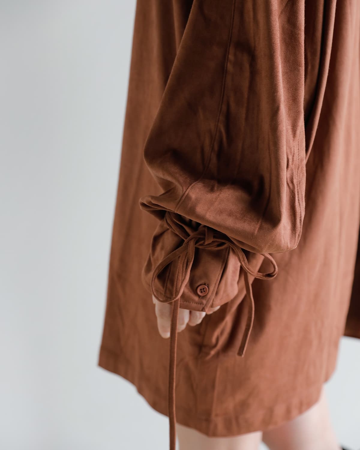 Studio Doe(スタジオドー)フェイクスエードレザー ドレス Faux Suede Leather Dress ld-259odr18