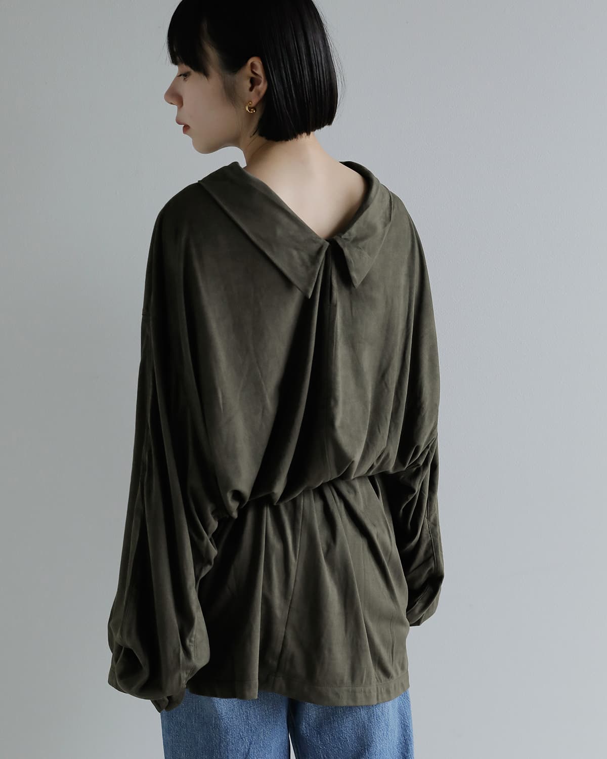 Studio Doe(スタジオドー)フェイクスエードレザー ドレス Faux Suede Leather Dress ld-259odr18