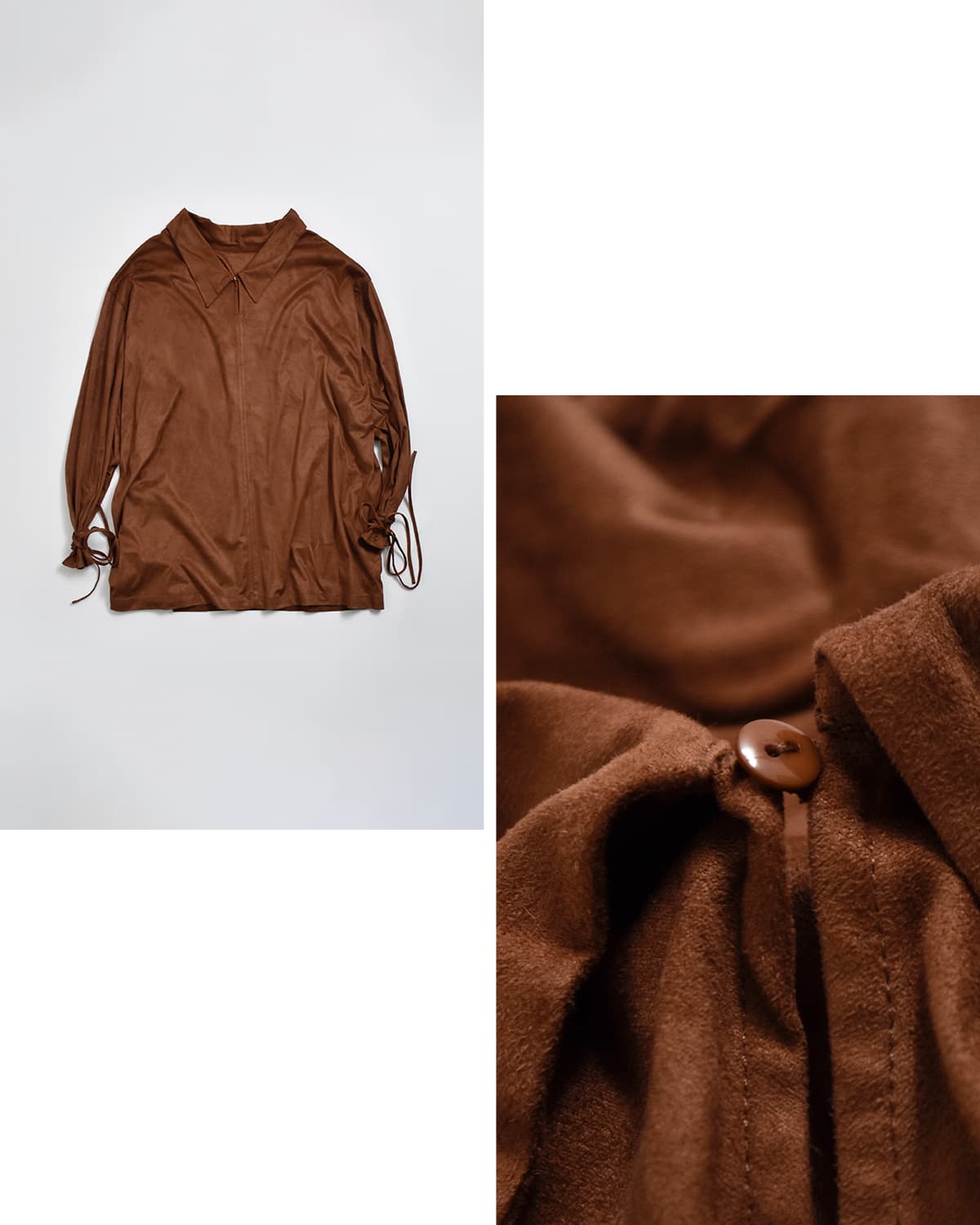 Studio Doe(スタジオドー)フェイクスエードレザー ドレス Faux Suede Leather Dress ld-259odr18