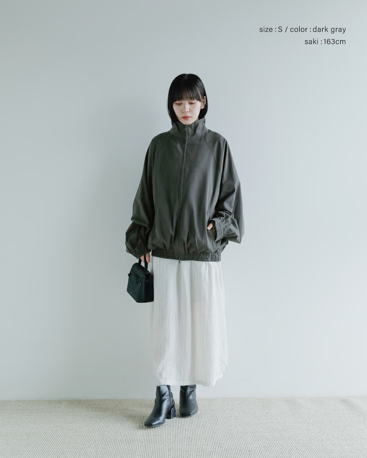 Studio Doe(スタジオドー)スタンドカラー オーバーサイズジャケット Stand Collar Oversize Jacket ld-25jcja33