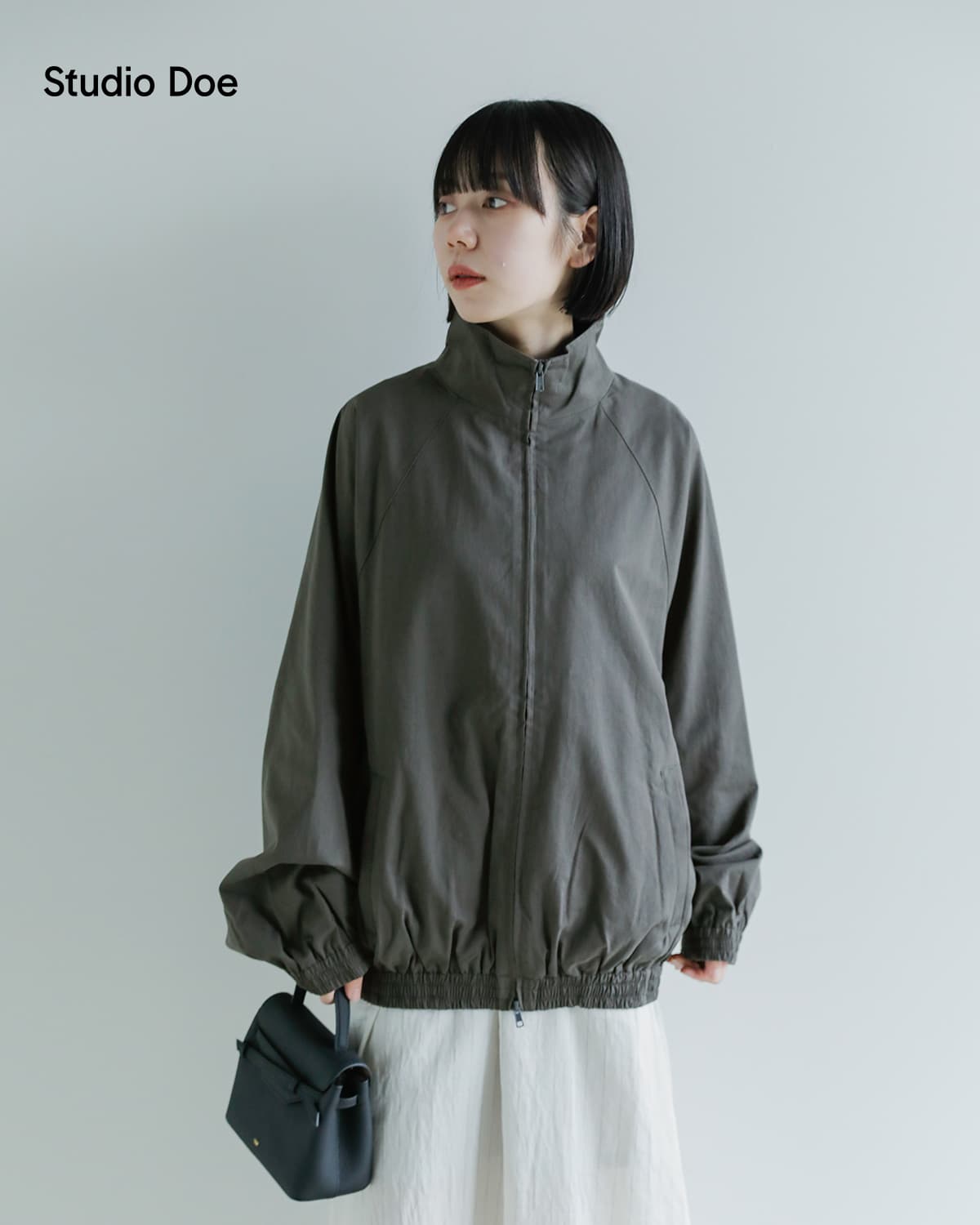 Studio Doe(スタジオドー)スタンドカラー オーバーサイズ ジャケット Stand Collar Oversize Jacketld-25jcja33