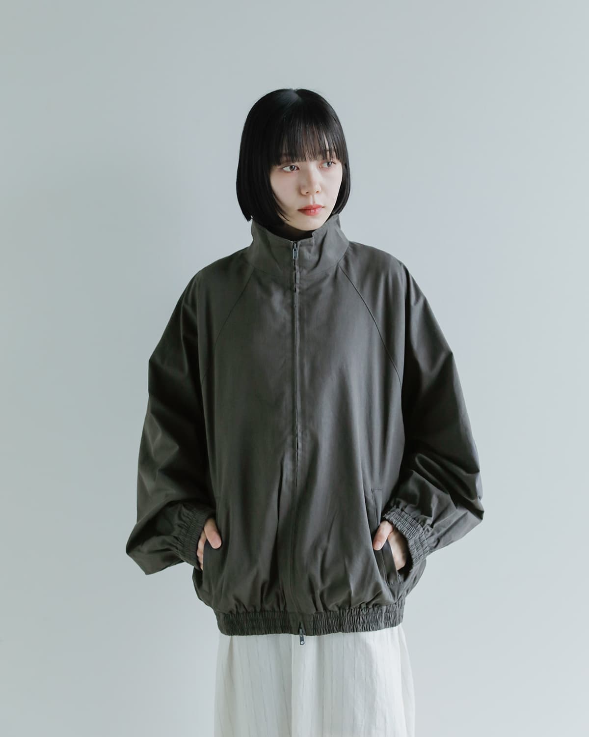 Studio Doe(スタジオドー)スタンドカラー オーバーサイズジャケット Stand Collar Oversize Jacket ld-25jcja33