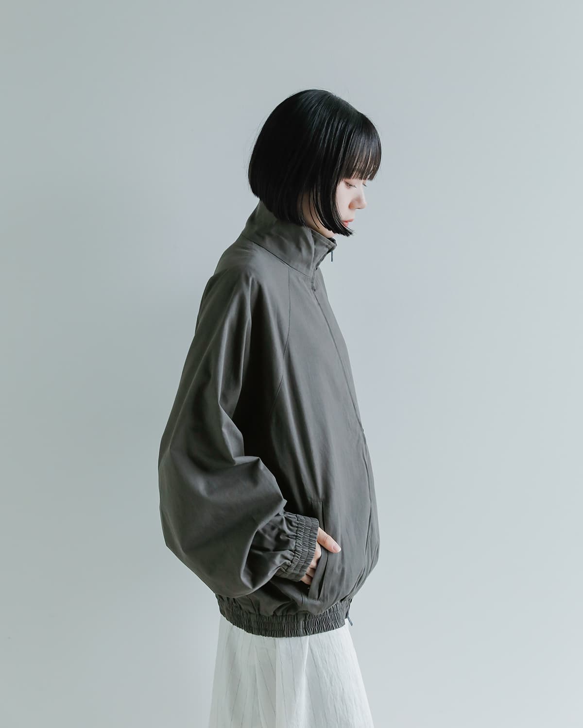Studio Doe(スタジオドー)スタンドカラー オーバーサイズジャケット Stand Collar Oversize Jacket ld-25jcja33