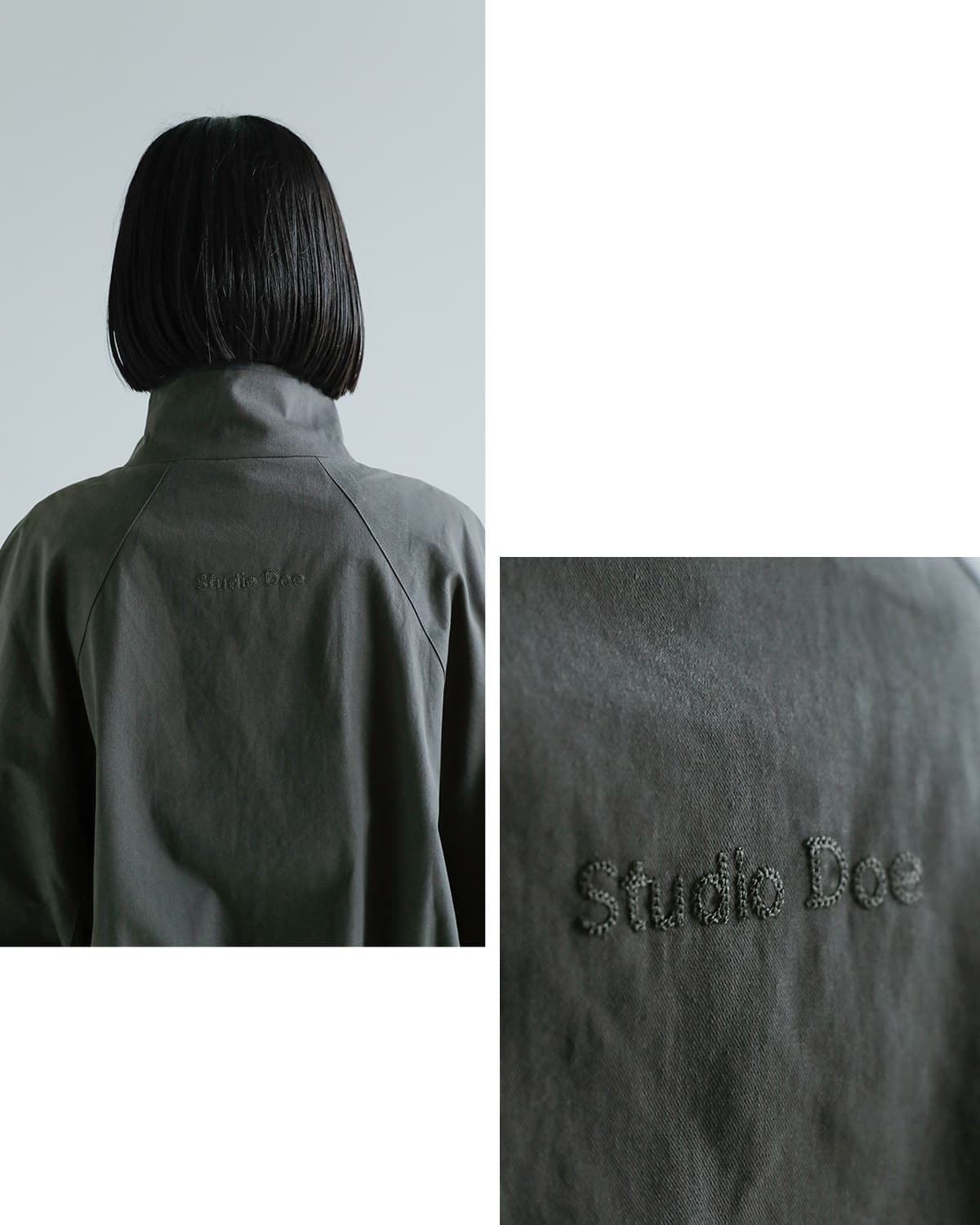 Studio Doe(スタジオドー)スタンドカラー オーバーサイズジャケット Stand Collar Oversize Jacket ld-25jcja33