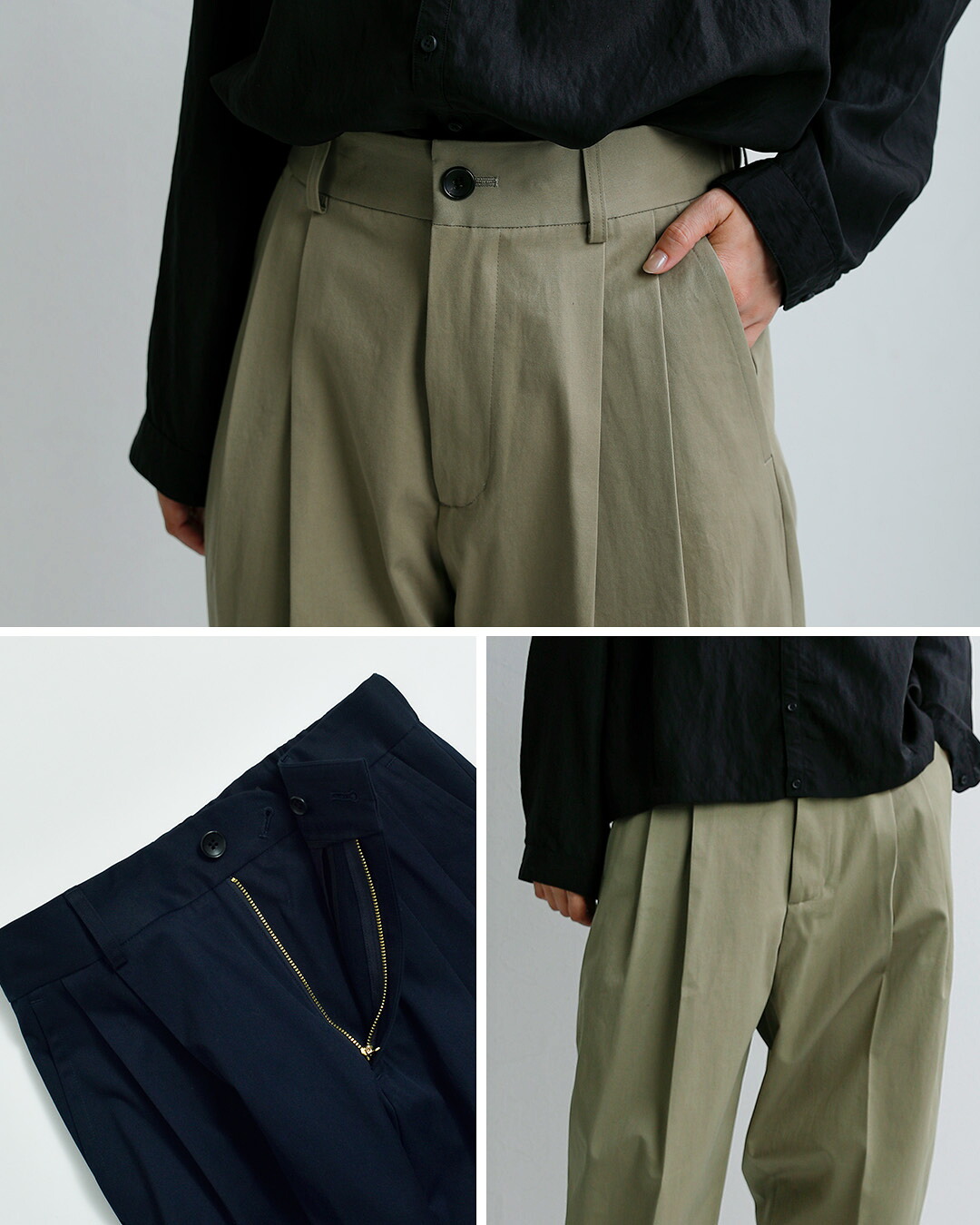 nicholson&nicholsonコットン ライトチノパンツ LENO-LC leno-lc