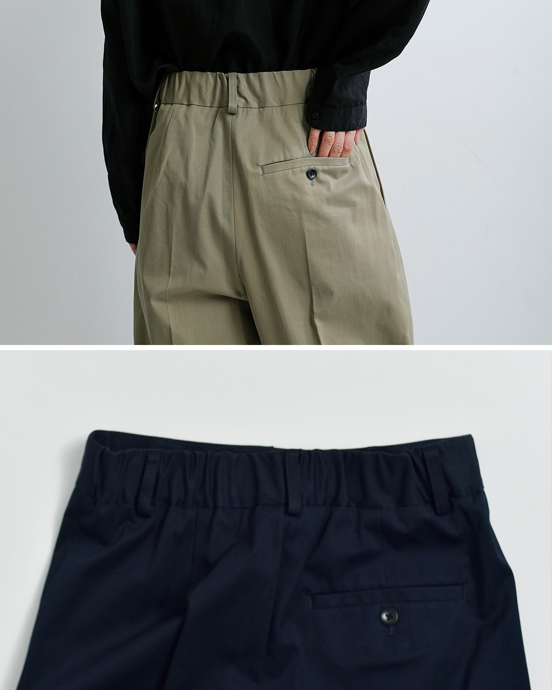 nicholson&nicholsonコットン ライトチノパンツ LENO-LC leno-lc