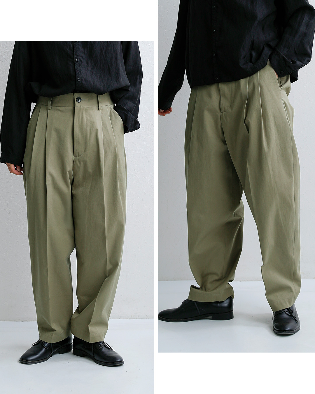 nicholson&nicholsonコットン ライトチノパンツ LENO-LC leno-lc