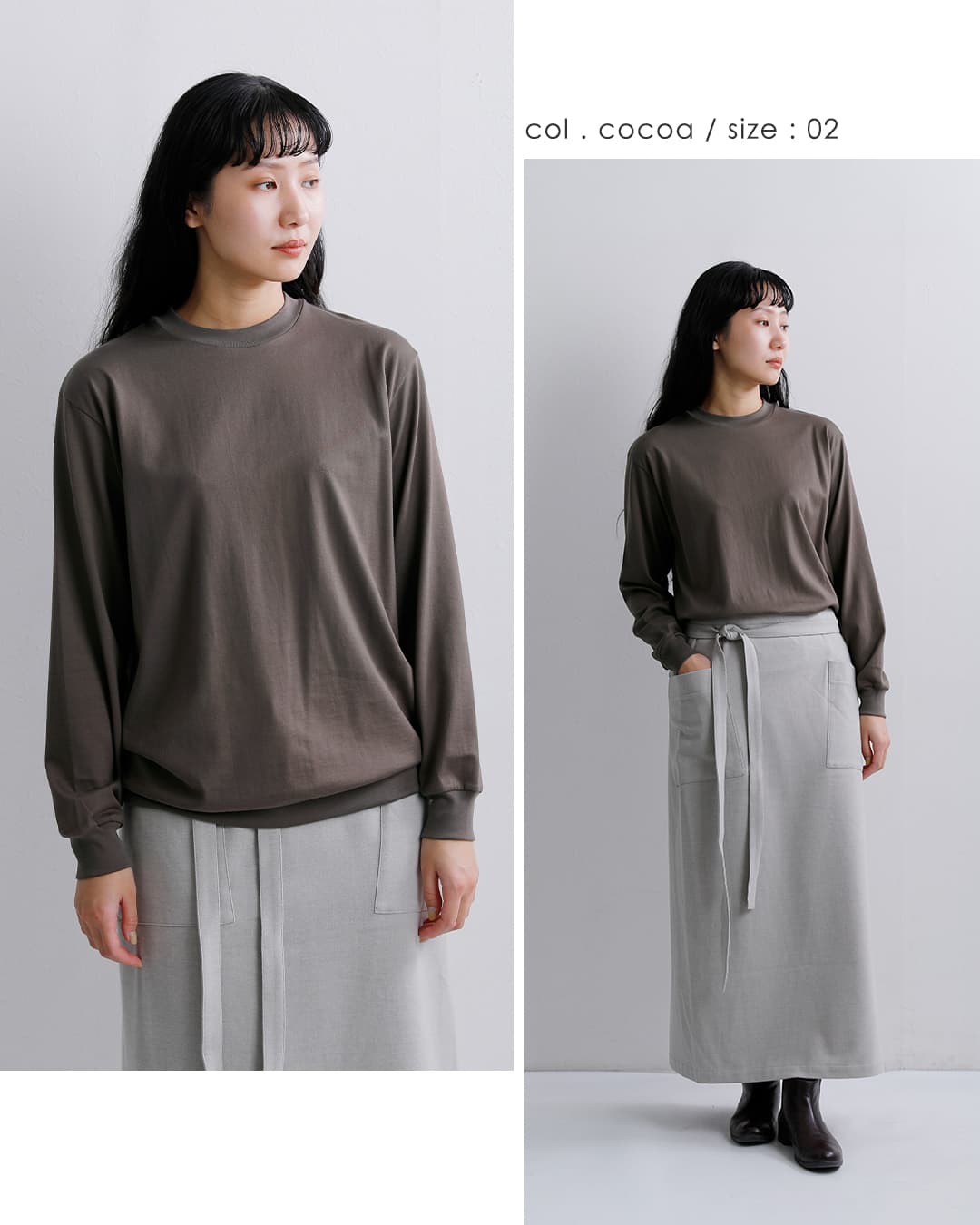 LIFiLL(���t�B��)�R�b�g�j�[ �V�� ���� T�V���c COTTONY LONGSLEEVE TEE lf002-01