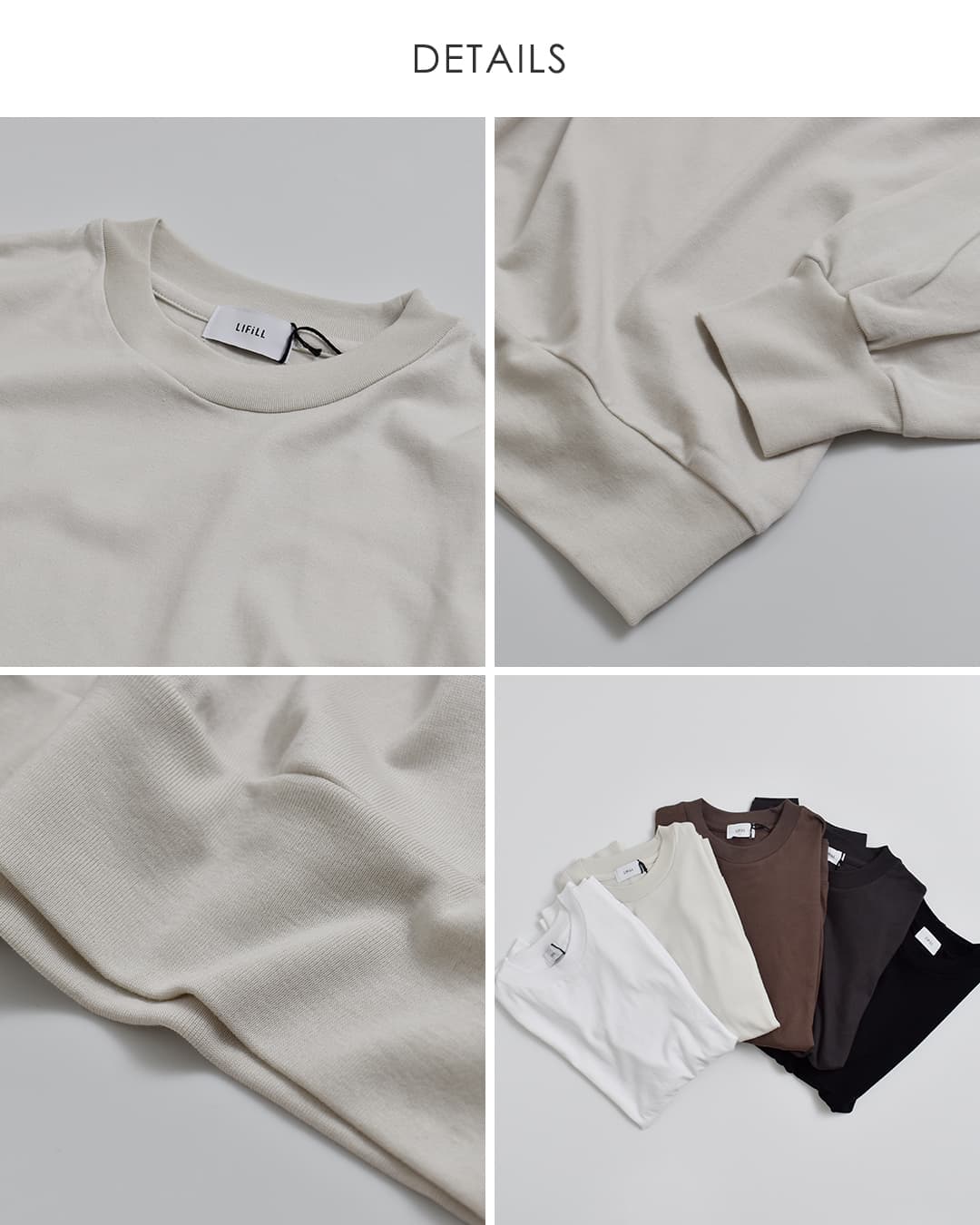 LIFiLL(���t�B��)�R�b�g�j�[ �V�� ���� T�V���c COTTONY LONGSLEEVE TEE lf002-01