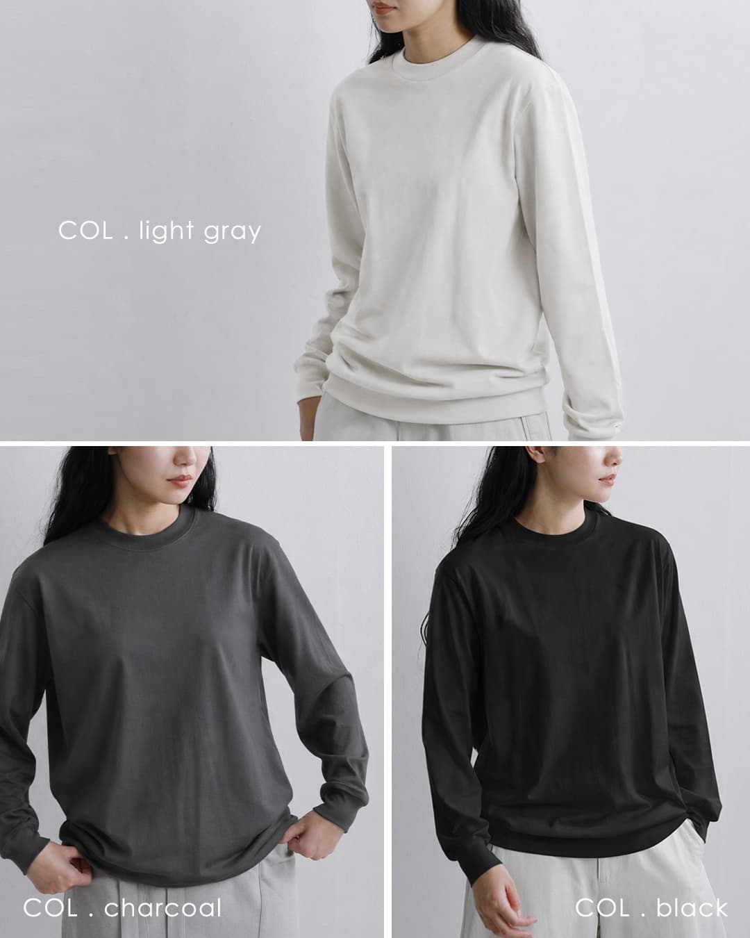 LIFiLL(���t�B��)�R�b�g�j�[ �V�� ���� T�V���c COTTONY LONGSLEEVE TEE lf002-01