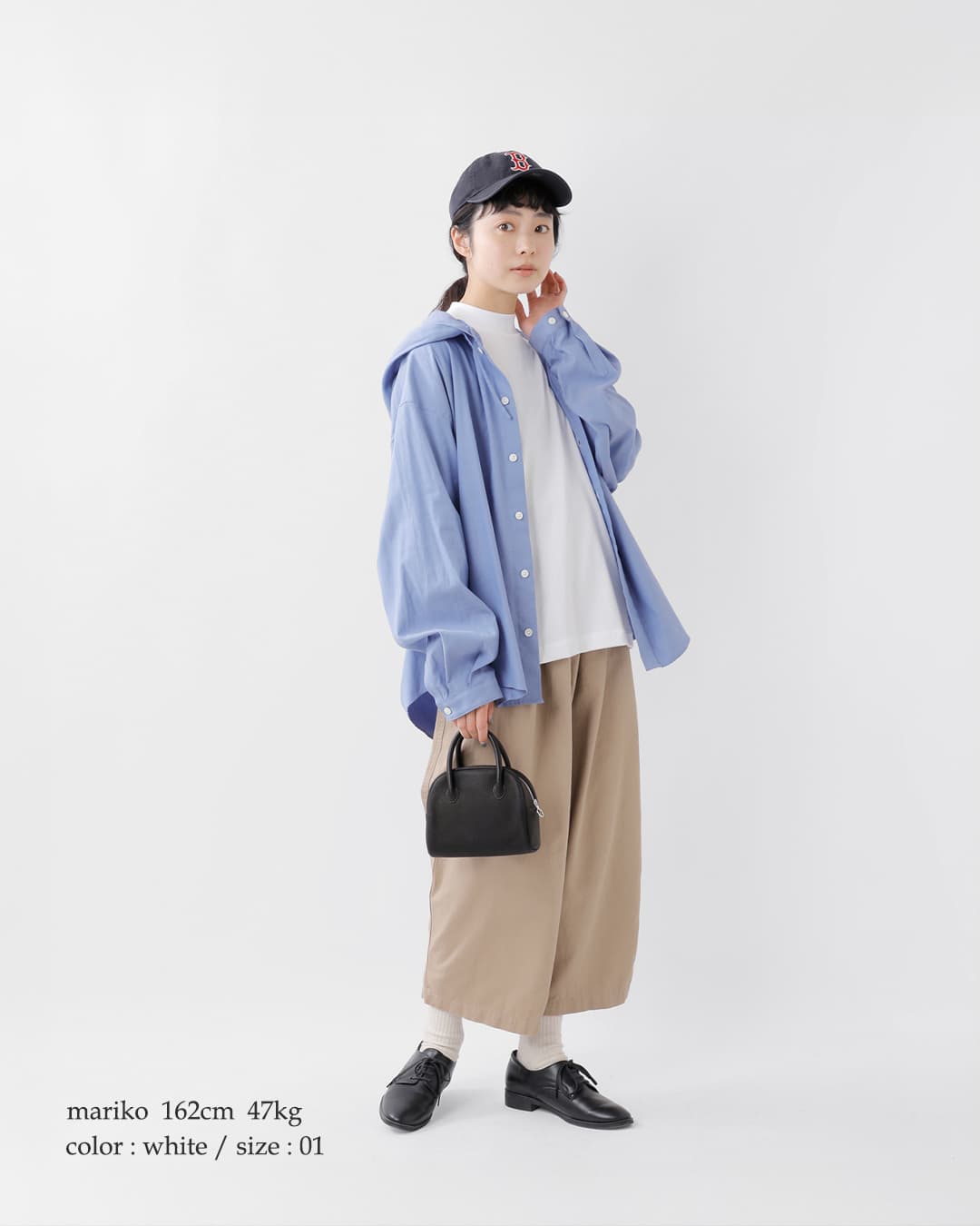 LIFiLL(���t�B��)�R�b�g�j�[ �V�� ���b�N�l�b�N �����O�X���[�u T�V���c COTTONY MOCKNECK lf003-01