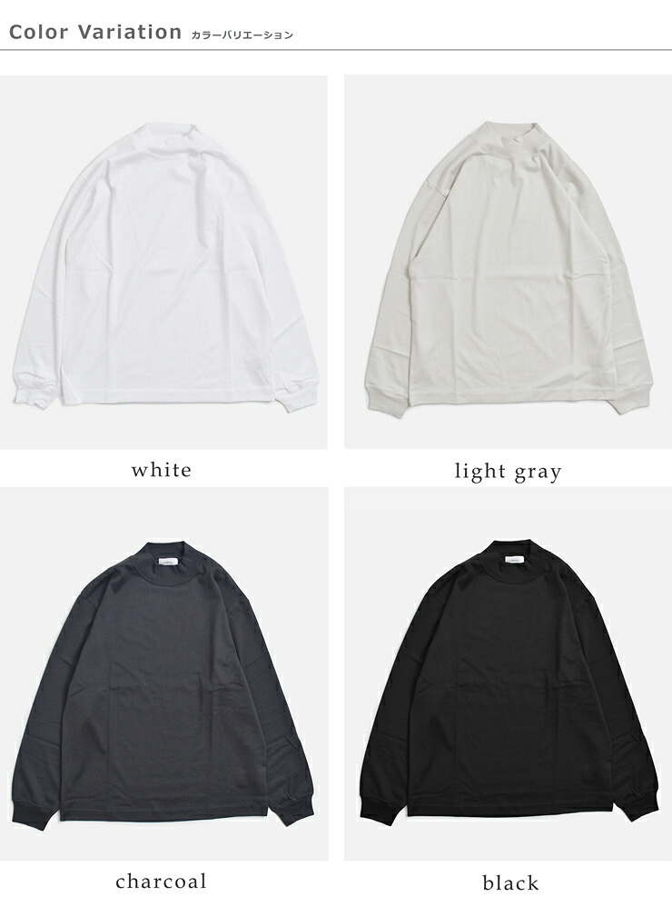 LIFiLL(���t�B��)�R�b�g�j�[ �V�� ���b�N�l�b�N �����O�X���[�u T�V���c COTTONY MOCKNECK lf003-01