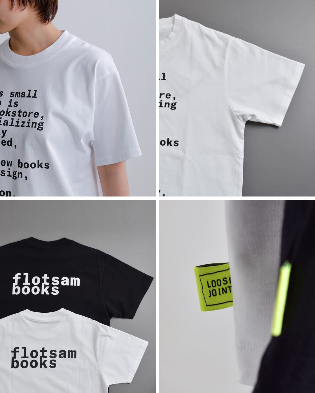 LOOSE JOINTS(ルーズジョインツ)コットン 半袖 Tシャツ flotsam books S/S TEE lf26js019fb