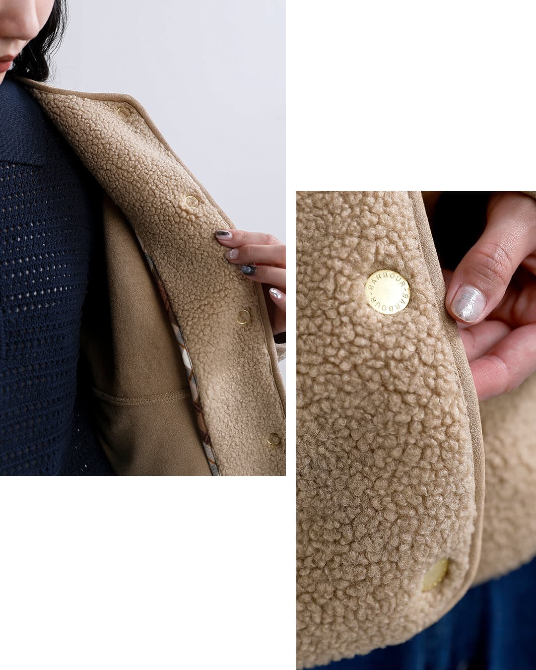 Barbourアーリーン フリース ジャケット ARLENE FLEECE lfl0088