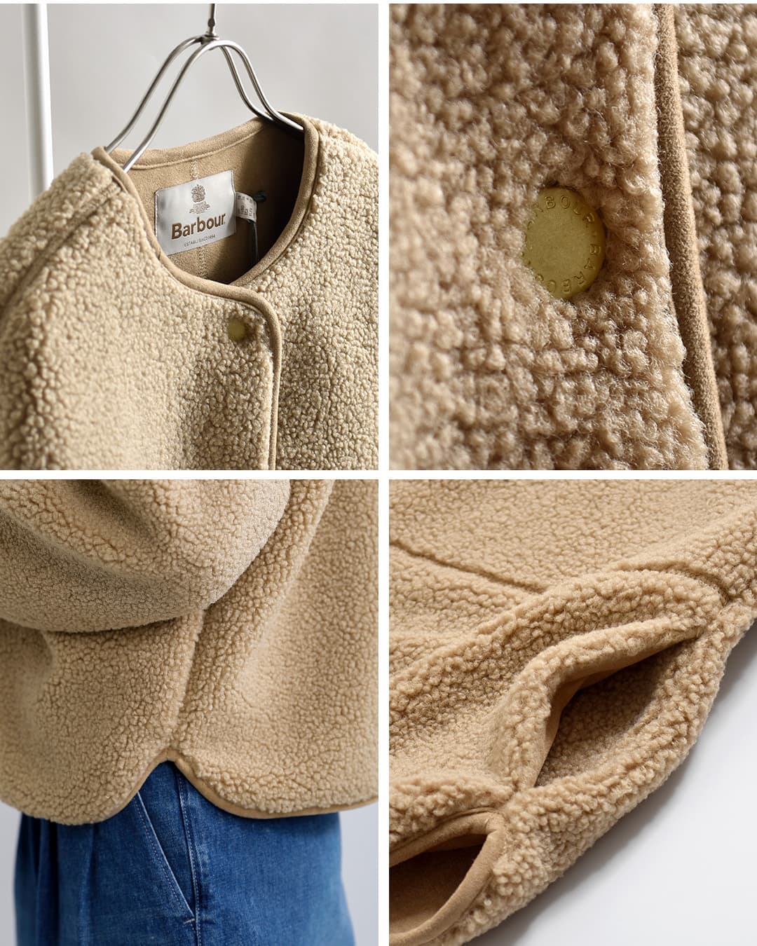 Barbourアーリーン フリース ジャケット ARLENE FLEECE lfl0088