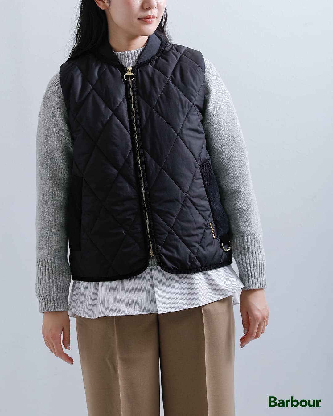 Barbourグレンディン キルティング ジレ ベスト GLENDYN QUILTED GILET lgi0226