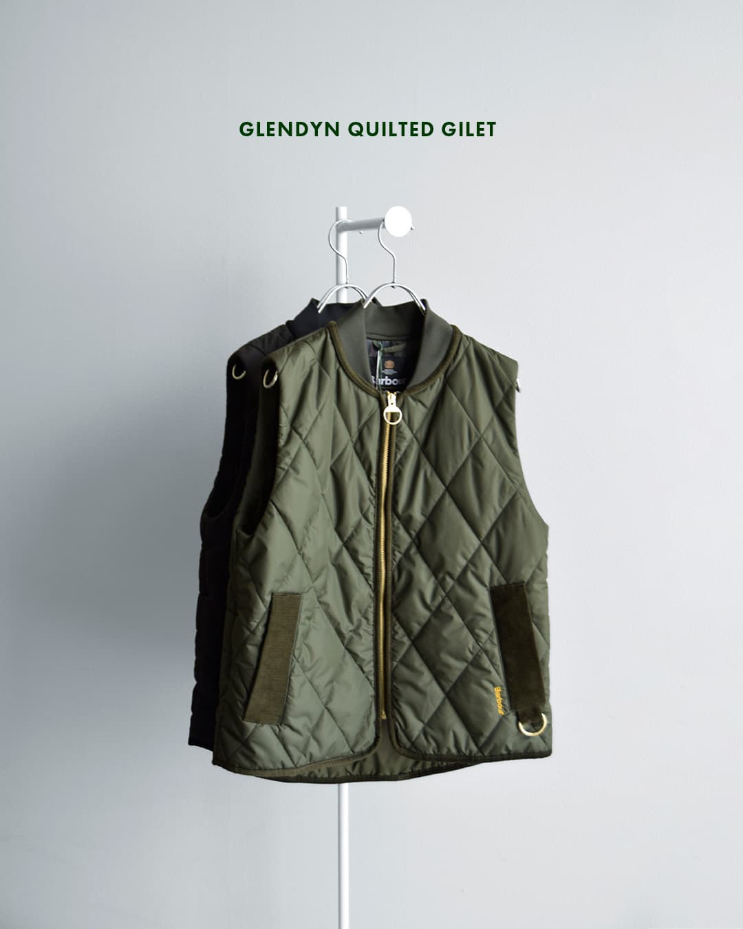 Barbourグレンディン キルティング ジレ ベスト GLENDYN QUILTED GILET lgi0226