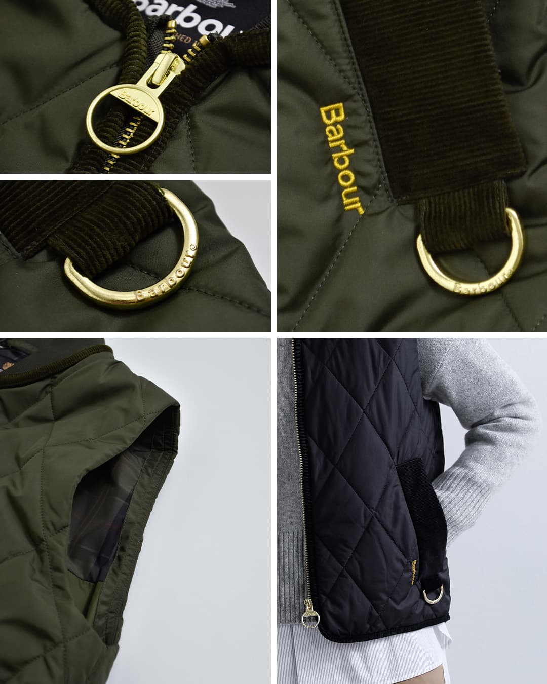 Barbourグレンディン キルティング ジレ ベスト GLENDYN QUILTED GILET lgi0226