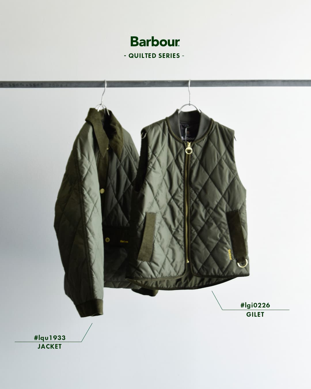 Barbourグレンディン キルティング ジレ ベスト GLENDYN QUILTED GILET lgi0226