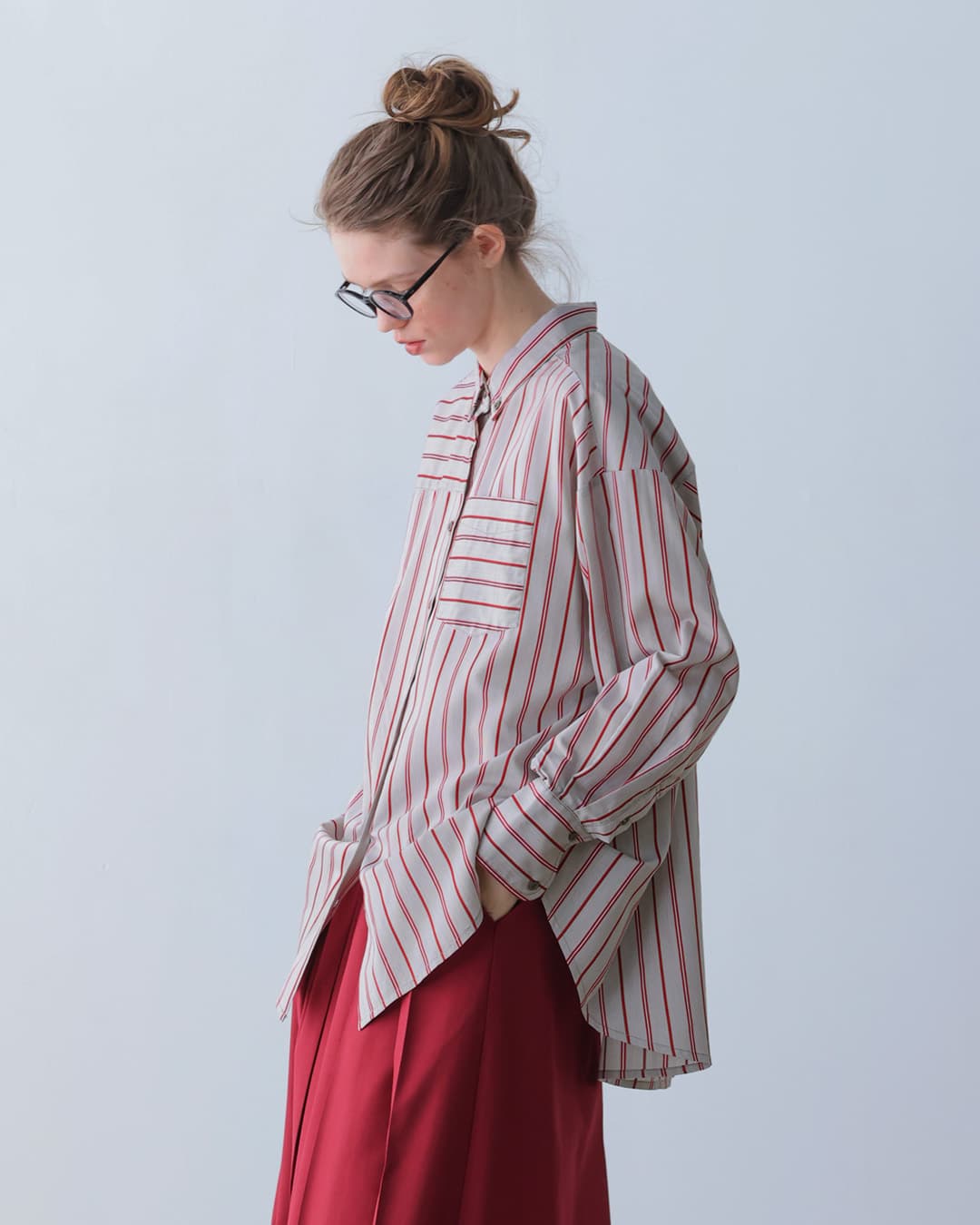 KELEN(ケレン)aranciato別注 ボタンダウンデザイン ストライプ シャツ TESSA lkl25fbl2251