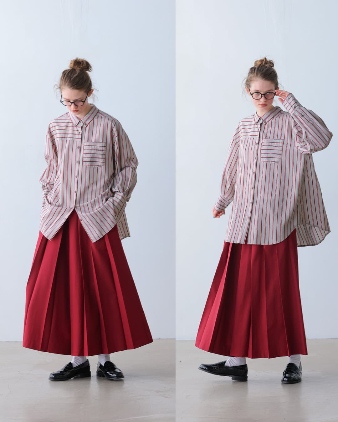 KELEN(ケレン)aranciato別注 ボタンダウンデザイン ストライプ シャツ TESSA lkl25fbl2251