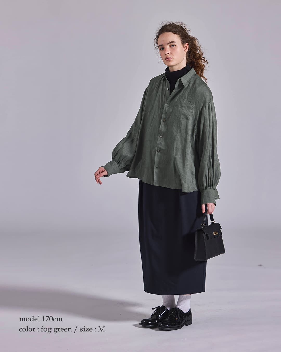 KELEN(ケレン)バックフレアデザイン ラミー シャツ ERTH lkl26fbl2318