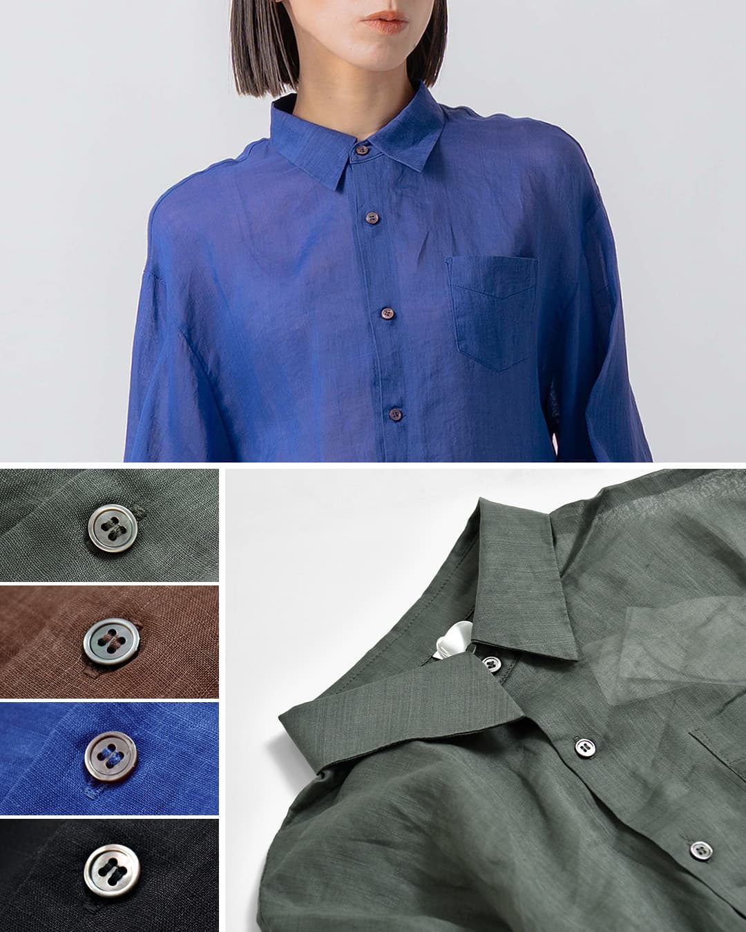 KELEN(ケレン)バックフレアデザイン ラミー シャツ ERTH lkl26fbl2318