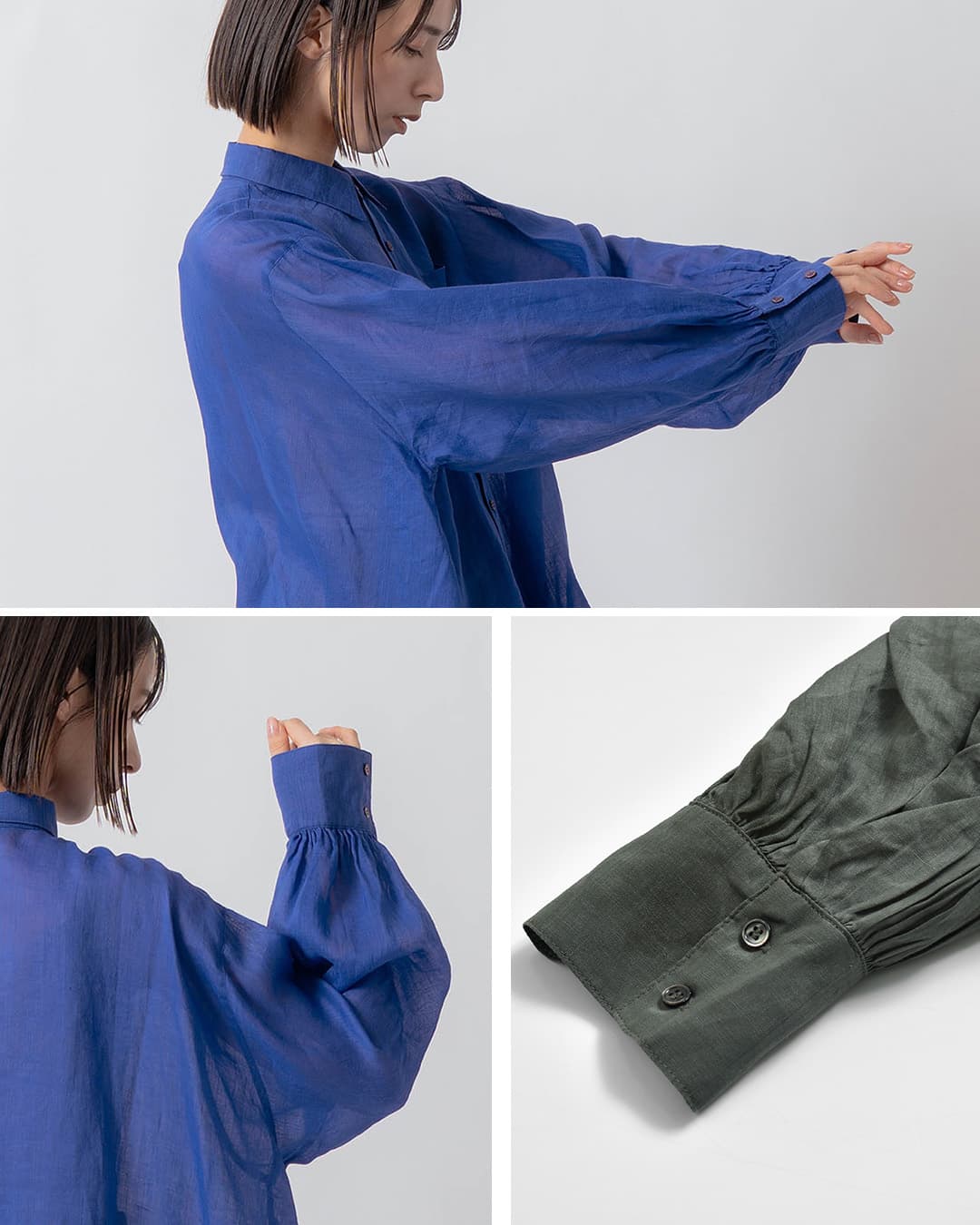 KELEN(ケレン)バックフレアデザイン ラミー シャツ ERTH lkl26fbl2318