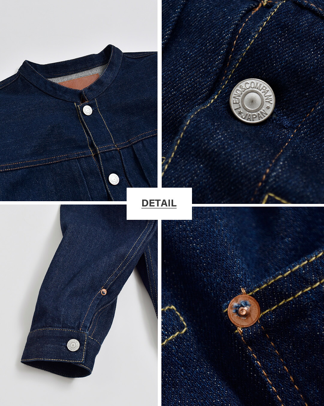 KELEN12oz デニム スタンドカラー ジャケット BRENDA BIG TRUCKER JACKET lkl26fjk2097
