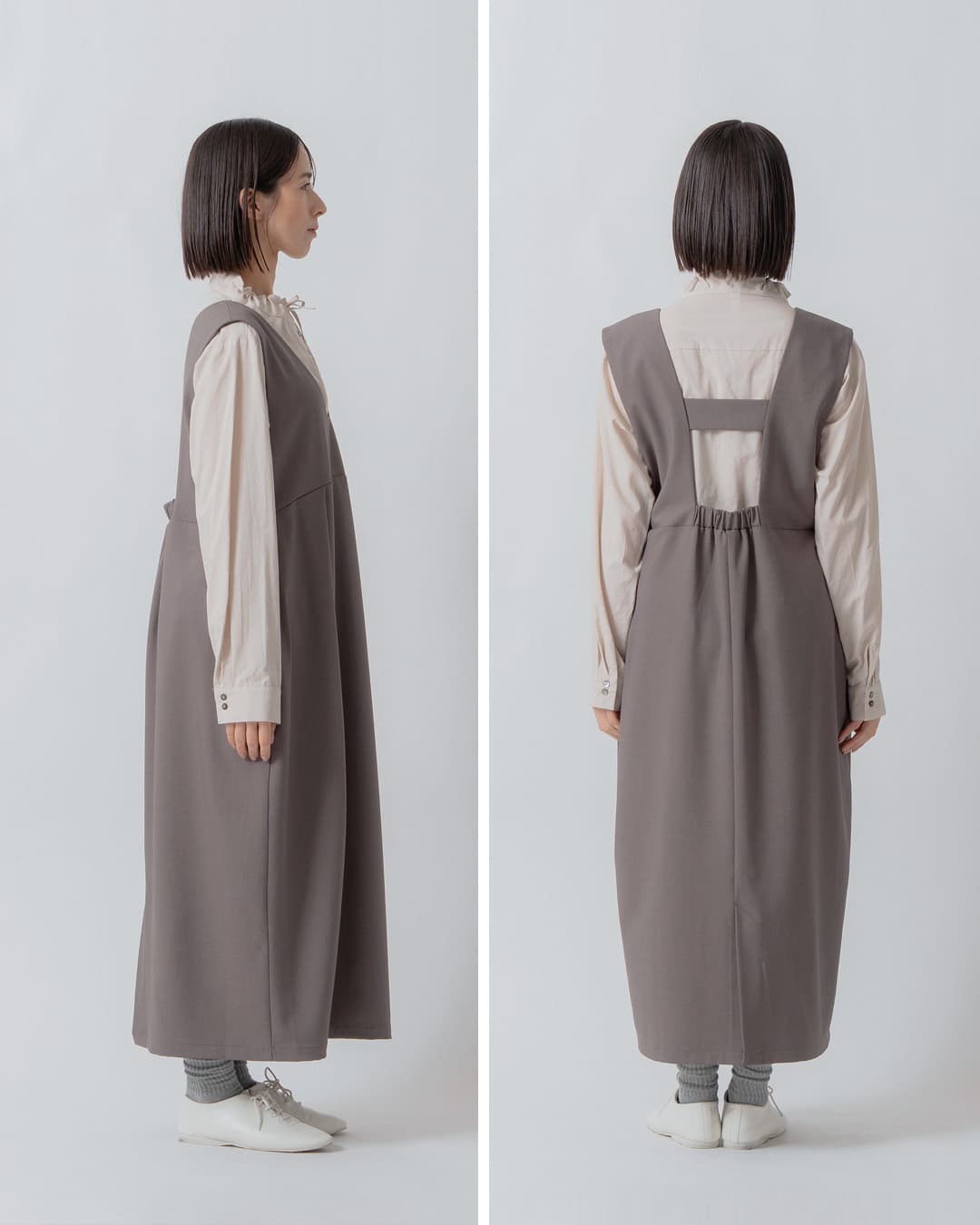 KELEN(ケレン)コクーンシルエット ジャンパースカート CHIRE lkl26fop2143