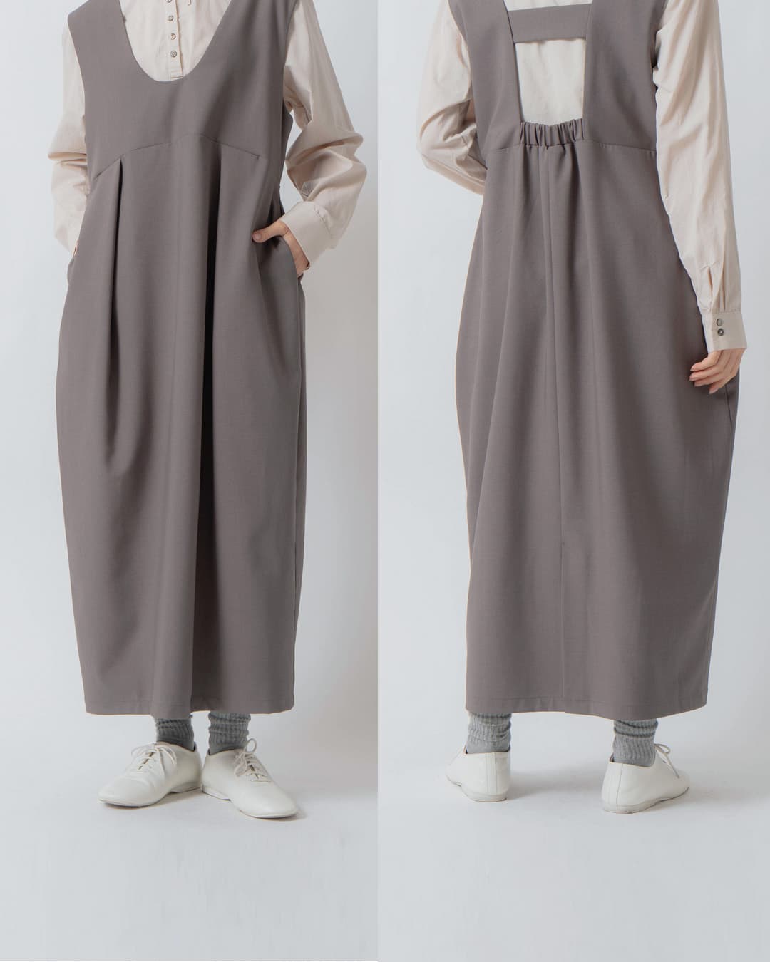 KELEN(ケレン)コクーンシルエット ジャンパースカート CHIRE lkl26fop2143