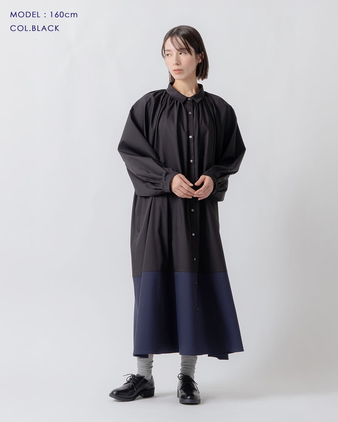 KELEN(ケレン)パネルデザイン バイカラー ワンピース GOWN lkl26fop2145