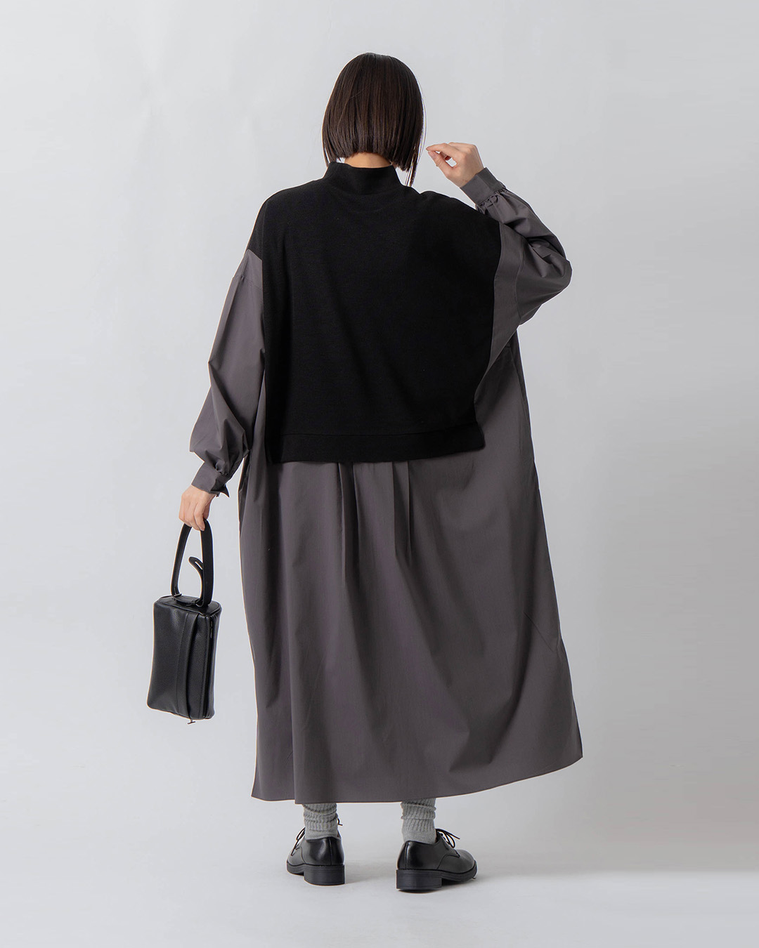 KELENパネルデザイン ニットコンビ ワンピース JOHOP lkl26fop2146