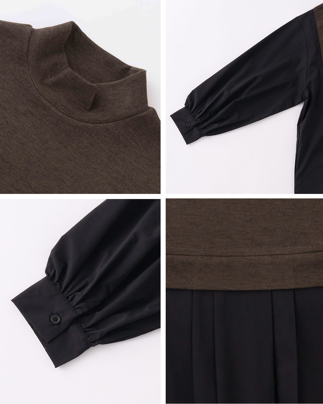 KELENパネルデザイン ニットコンビ ワンピース JOHOP lkl26fop2146