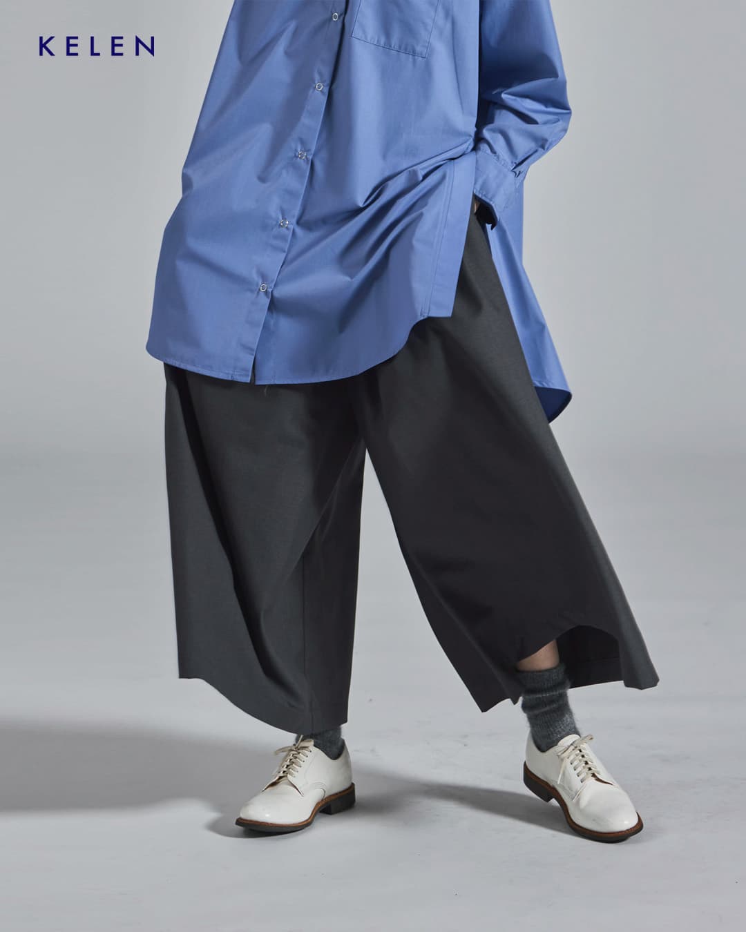KELEN(ケレン)タックデザイン フレアパンツ MIERA lkl26fpt2157