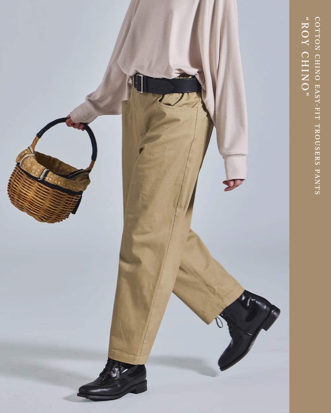 KELENコットンチノ イージーフィット トラウザー パンツ ROY CHINO lkl26fpt2158
