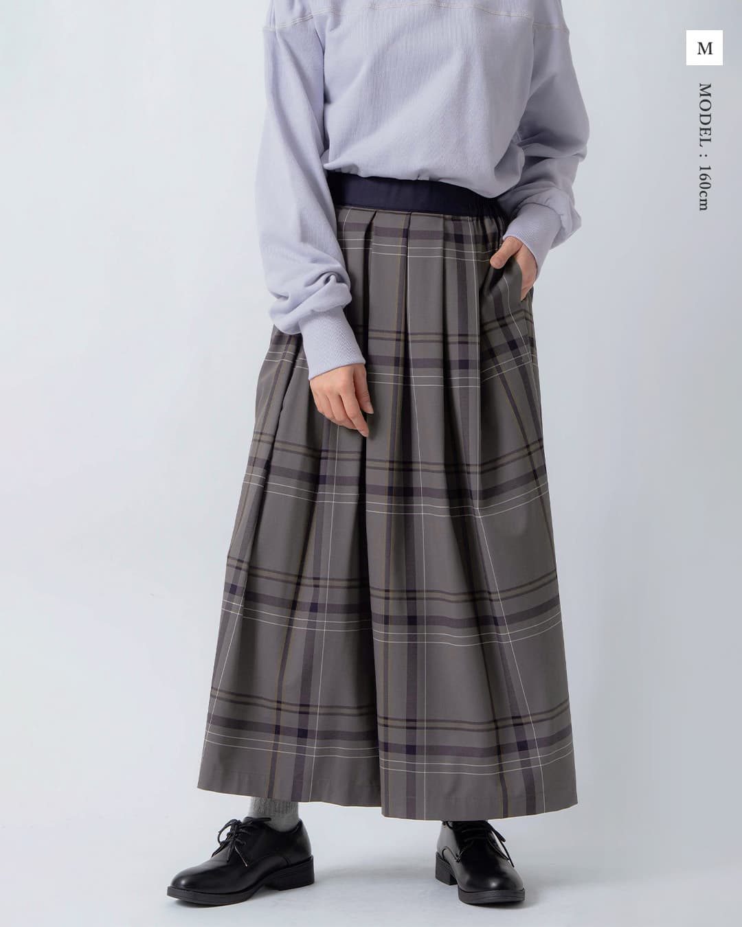 KELENタックデザイン チェック柄 フレアパンツ MIERA CHECK lkl26fpt2160