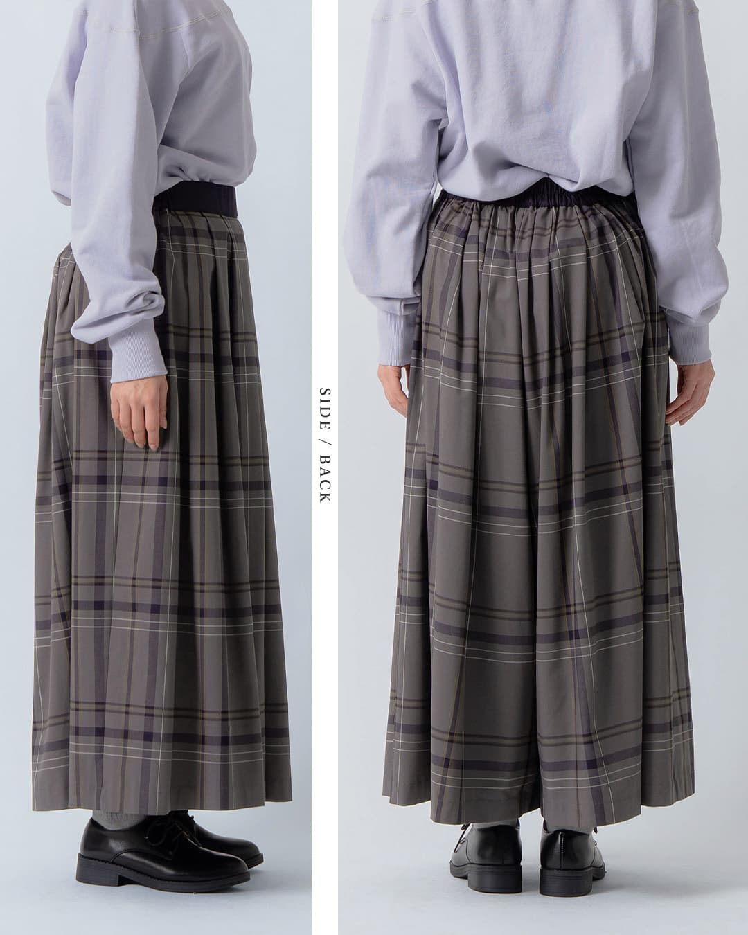 KELENタックデザイン チェック柄 フレアパンツ MIERA CHECK lkl26fpt2160