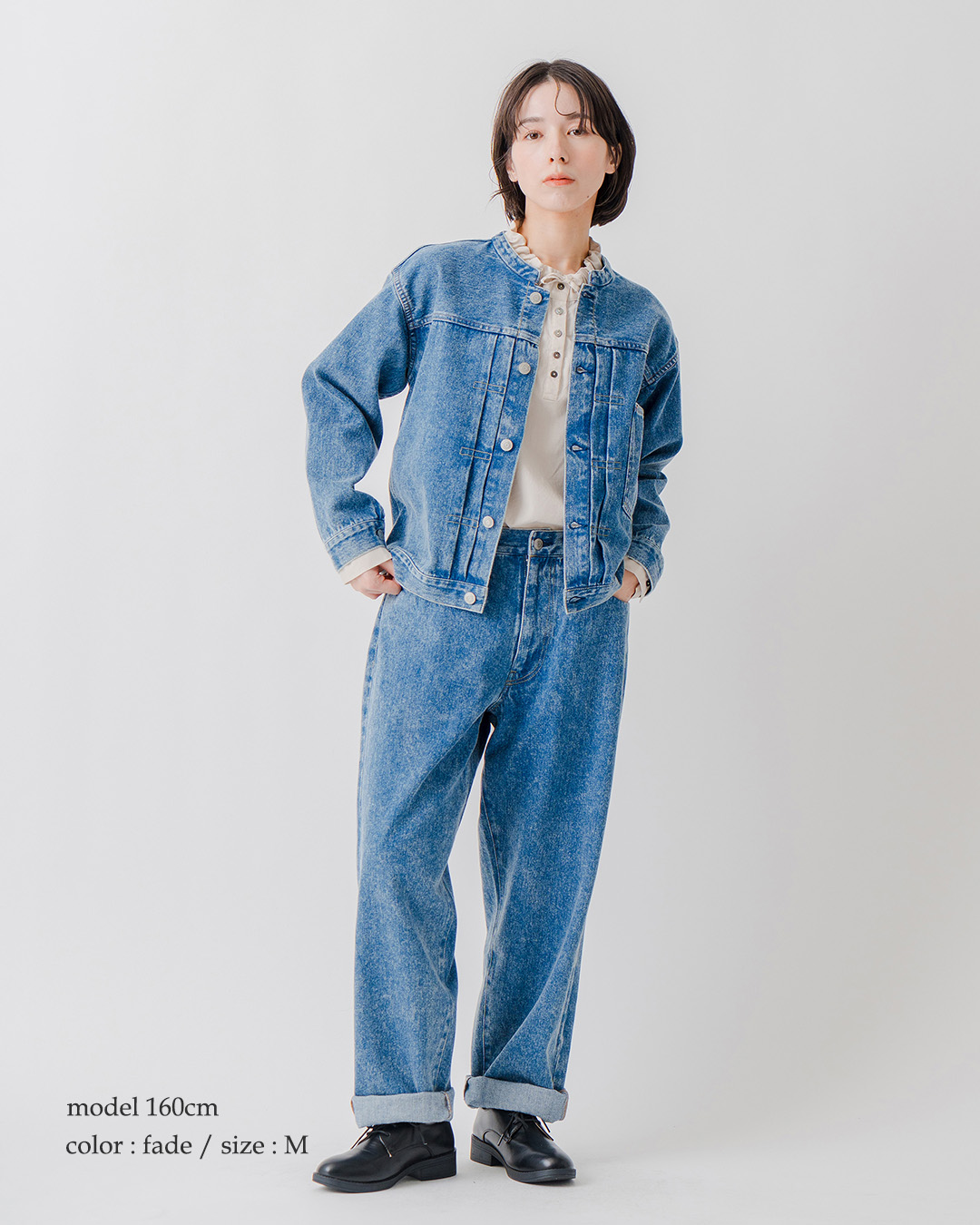 KELENルーズテーパード デニムパンツ LOOSE TAPERED JEANS lkl26fpt2168