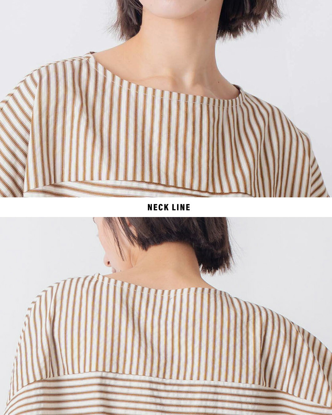 KELENヤッコスリーブ シアーサッカー ストライプ トップス NICK lkl26sbl2306